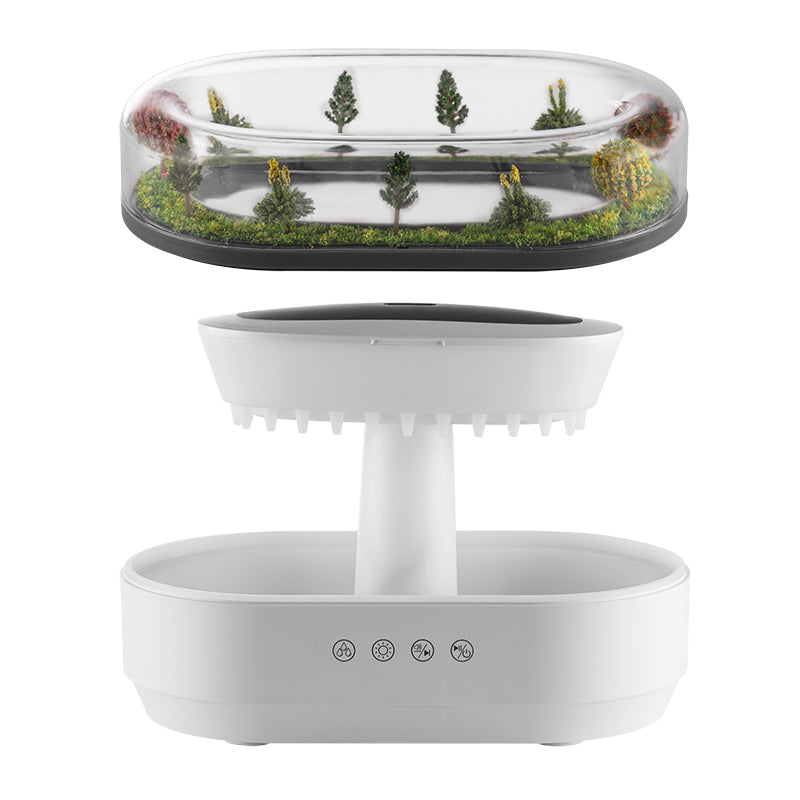 ZenRain Cloud: Raining Night Light & Diffuser