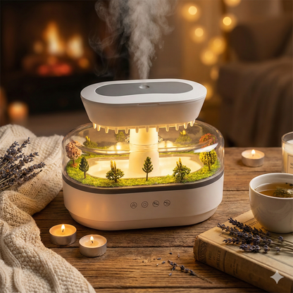 ZenRain Cloud: Raining Night Light & Diffuser